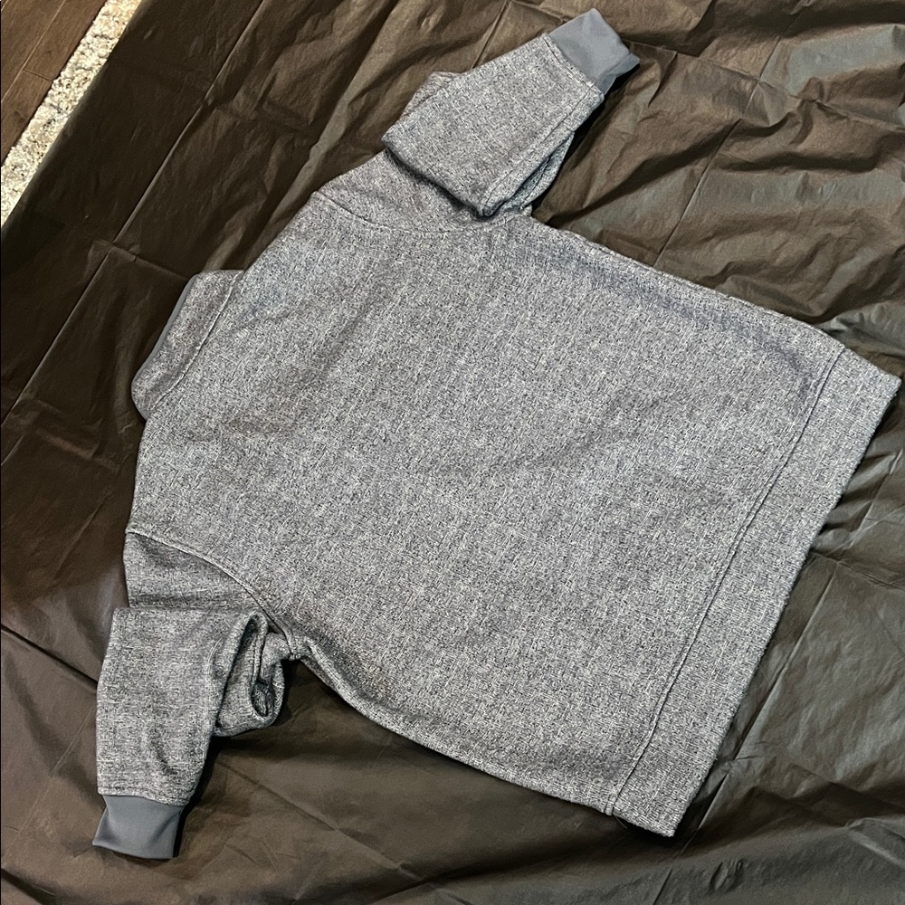 3 for $30 Ashworth Men's Heather Gray Zip-Up Sweater/ Hockey inspired - Picture 3 of 7